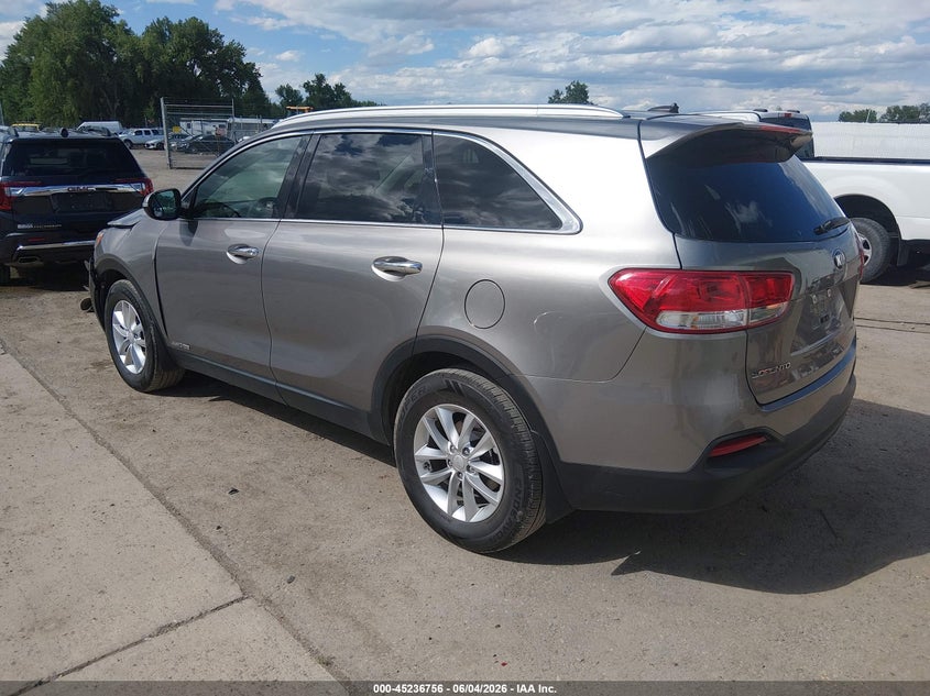 Vin: 5xypgda50hg291617, lot: 45734547, kia sorento 3.3l lx 20173