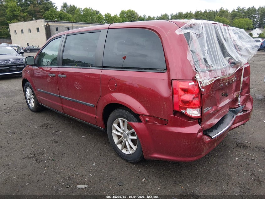 Vin: 2c4rdgbg0fr558346, lot: 45734560, dodge grand caravan american value pkg 20153