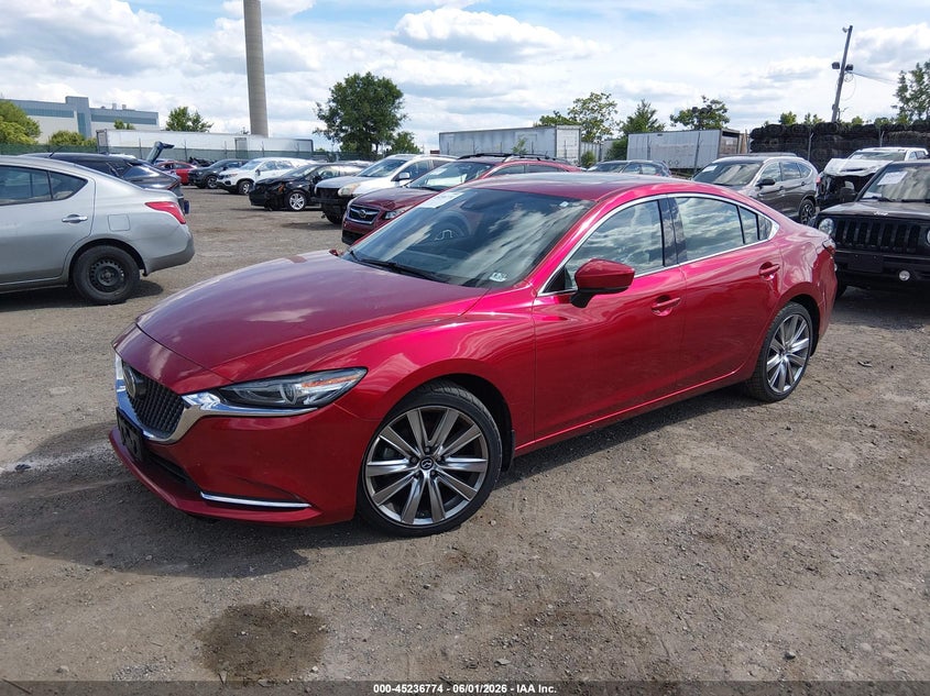 Vin: jm1gl1xyxm1614495, lot: 45734565, mazda mazda6 signature 20212