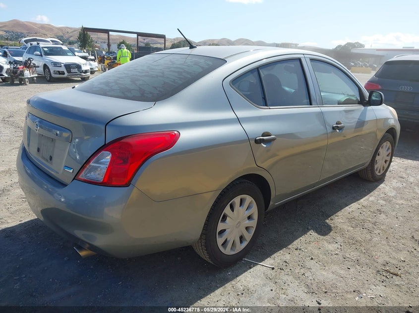 2012 Nissan Versa 1.6 1.6 S Grey Lot 111045236775 Vin 3N1CN7AP6CL941773