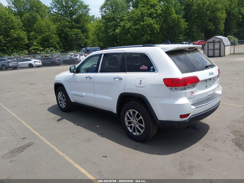 Vin: 1c4rjfbg4fc724881, lot: 45734579, jeep grand cherokee limited 20153