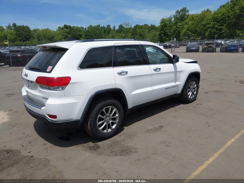 Vin: 1c4rjfbg4fc724881, lot: 45734579, jeep grand cherokee limited 20154