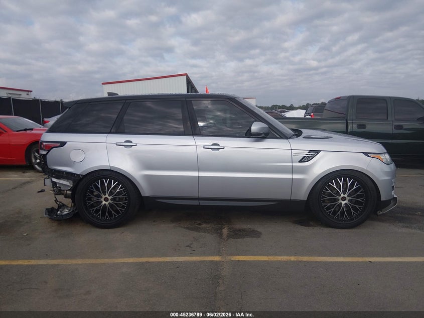 2017 Land Rover Range Rover Sport 3.0L V6 Supercharged Hse VIN: SALWR2FV1HA130222 Lot: 45236789