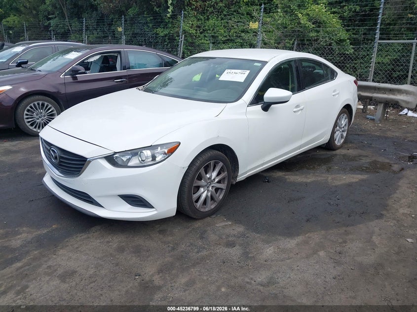 Vin: jm1gj1u50g1446953, lot: 45734590, mazda mazda6 i sport 20162