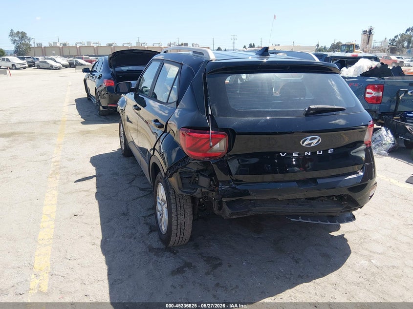 Vin: kmhrc8a35lu015544, lot: 45734616, hyundai venue sel 20203