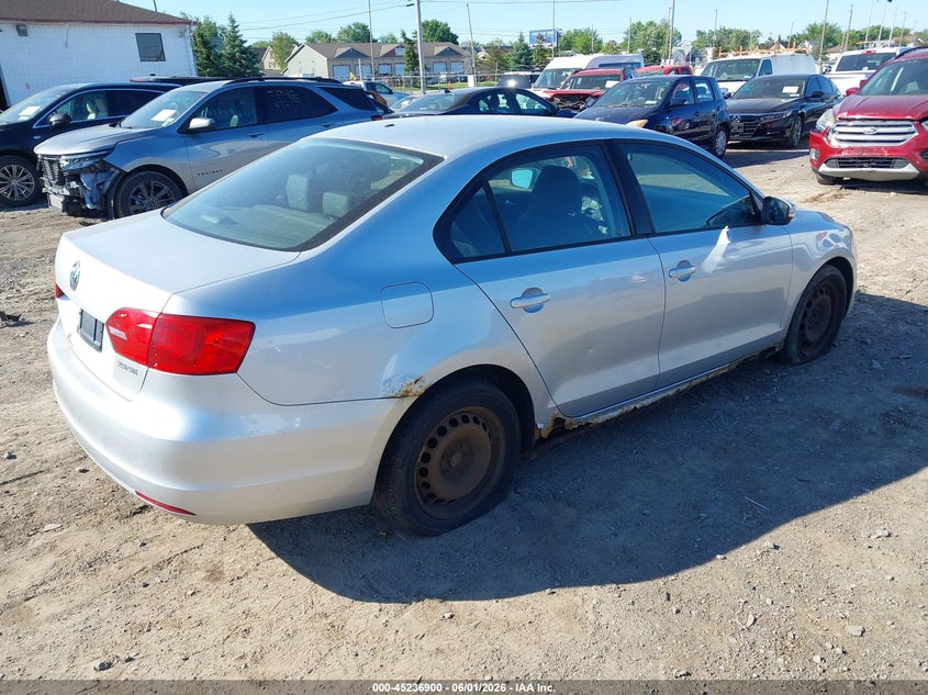 Vin: 3vwdz7aj4bm340773, lot: 45734691, volkswagen jetta 2.5l se 20114