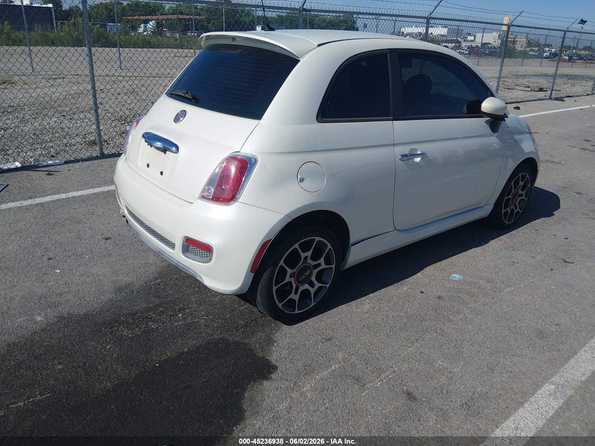 Vin: 3c3cffbrxct113444, lot: 45734729, fiat 500 sport 20124