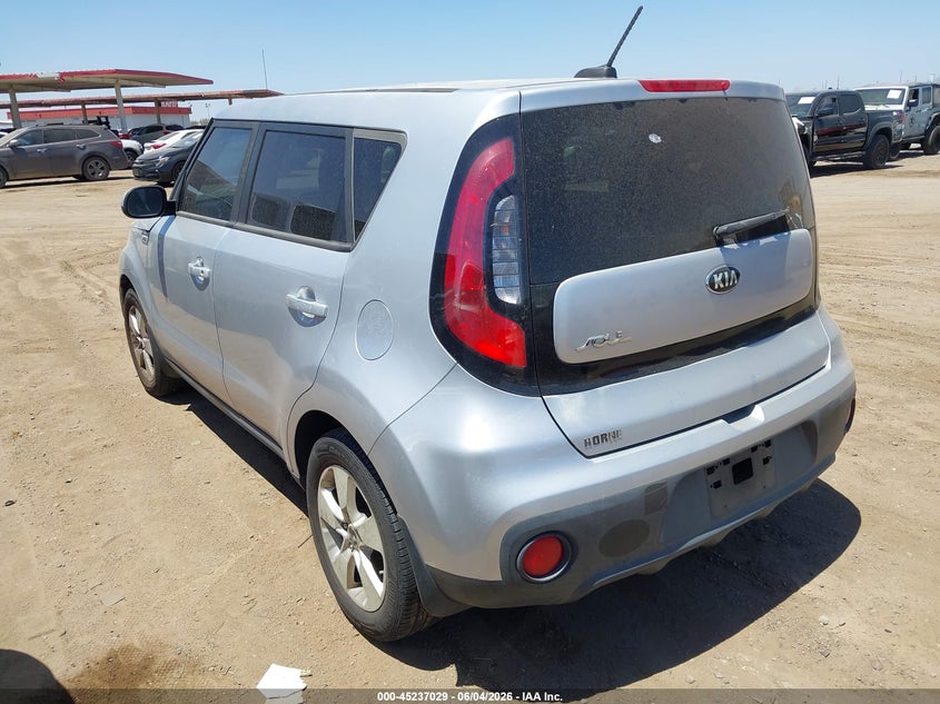 Vin: kndjn2a24h7466762, lot: 45734820, kia soul 20173
