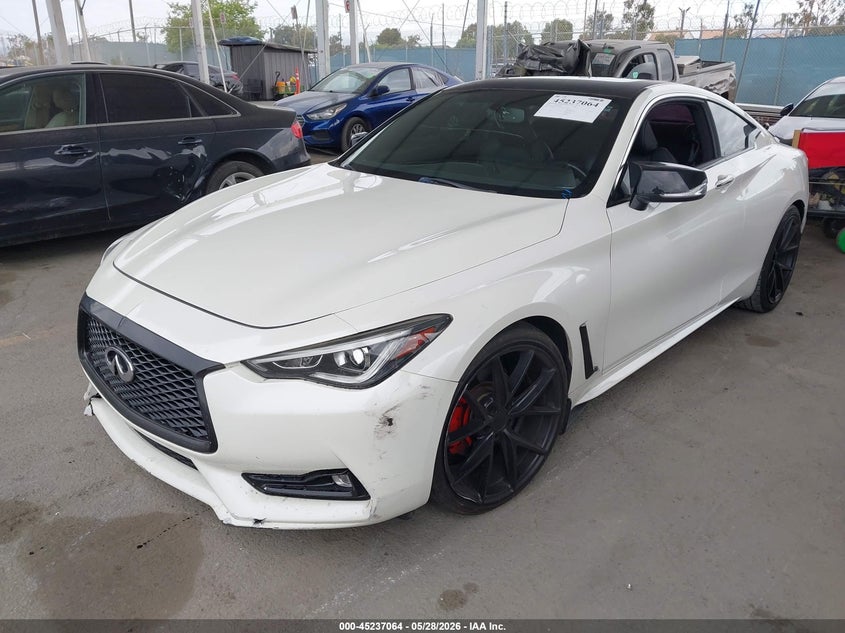 Vin: jn1ev7ek6jm340793, lot: 45734855, infiniti q60 3.0t luxe 20182