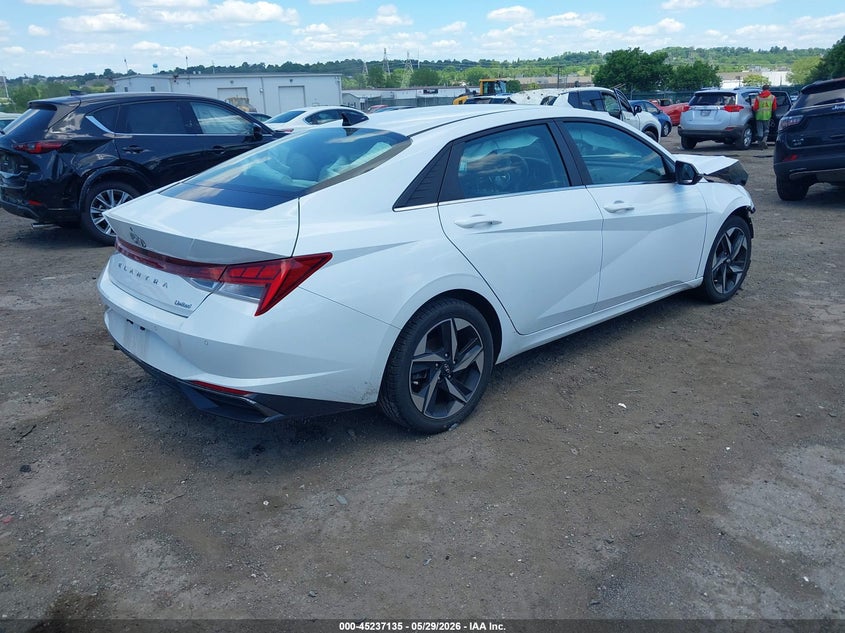 VIN 5NPLP4AG7MH002915 2021 HYUNDAI ELANTRA LIMITED