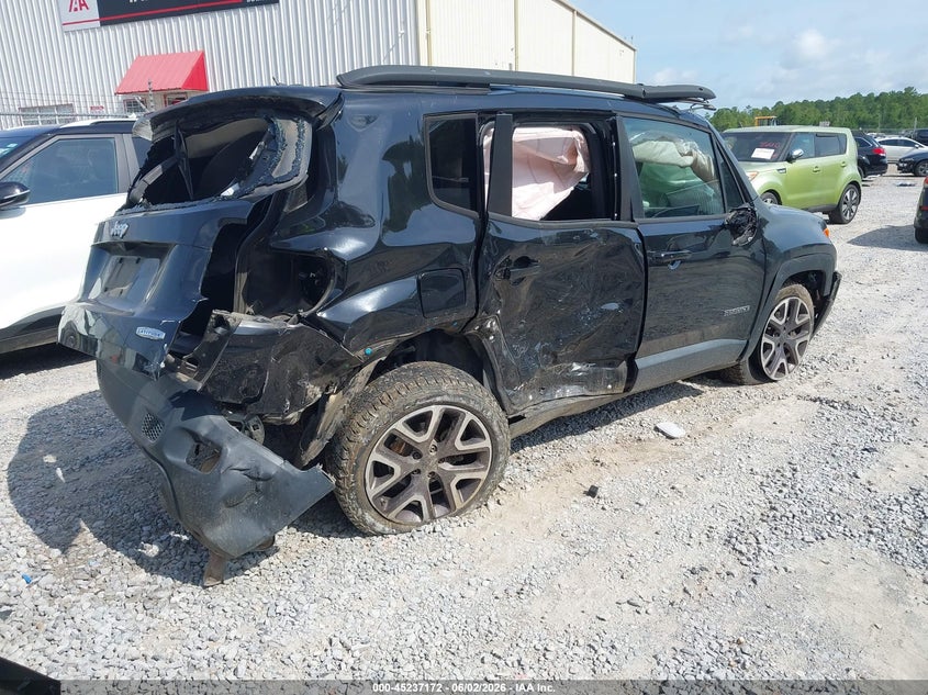 Vin: zaccjbbt3fpc01455, lot: 45734963, jeep renegade latitude 20154