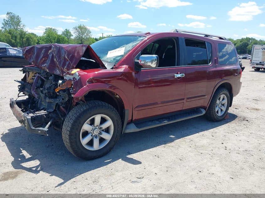 Vin: 5n1aa0nc1cn616233, lot: 45734976, nissan armada sv 20122