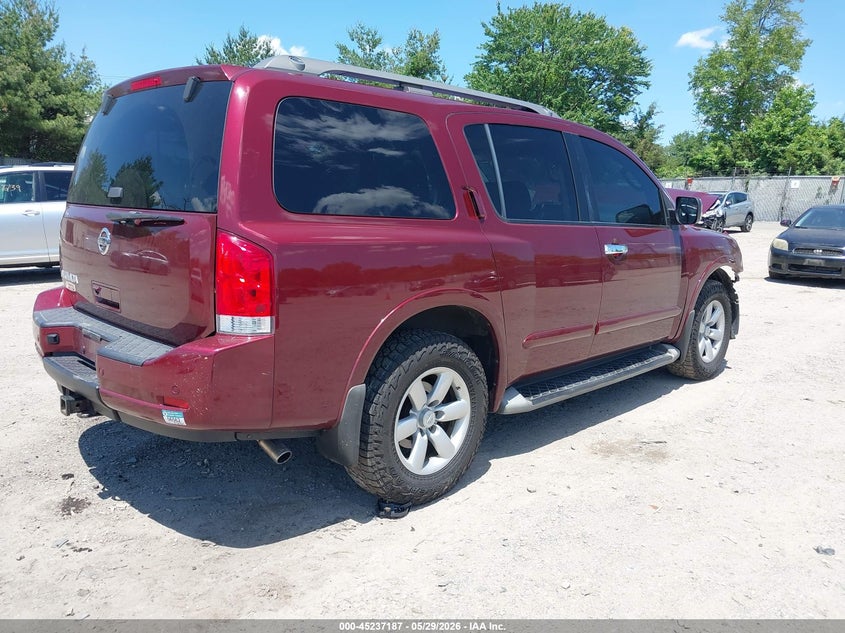 Vin: 5n1aa0nc1cn616233, lot: 45734976, nissan armada sv 20124