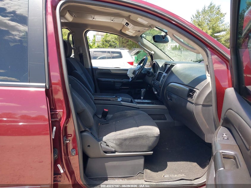 2012 Nissan Armada 5.6 Sv red Lot 111045237187 Vin 5N1AA0NC1CN616233