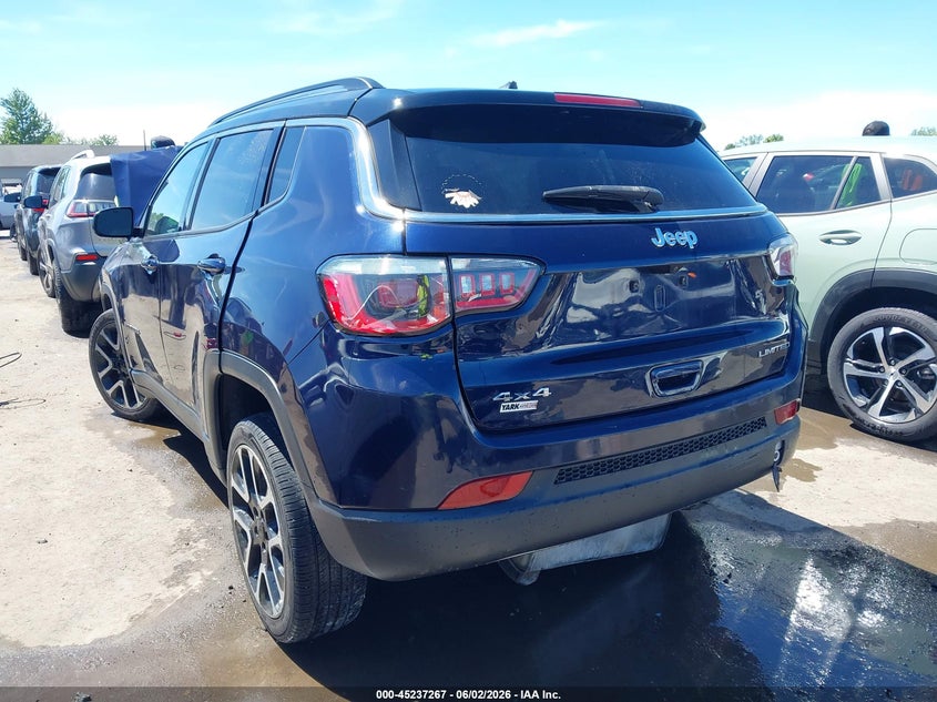 Vin: 3c4njdcb3jt400405, lot: 45735058, jeep compass limited 4x4 20183