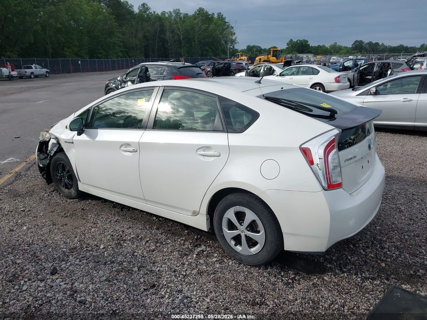 2012 Toyota Prius 1.8 Two white Lot 111045237295 Vin JTDKN3DU6C5515343