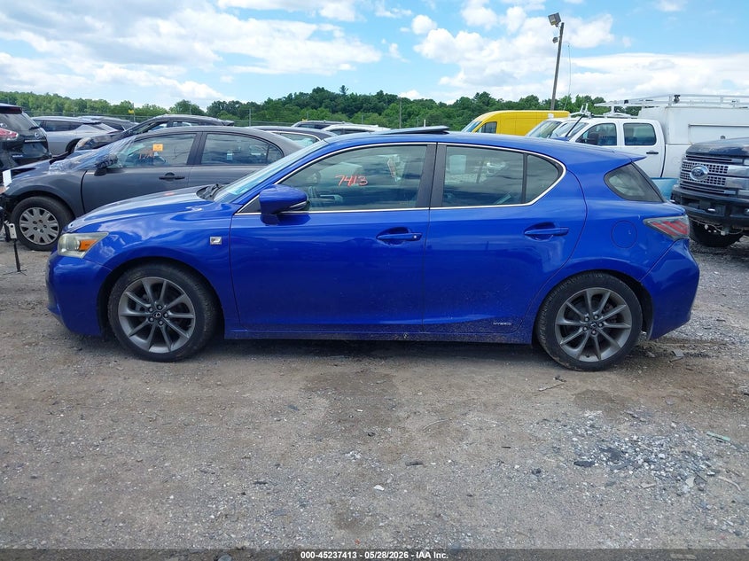 2012 Lexus Ct 200H Premium VIN: JTHKD5BH4C2050937 Lot: 45237413