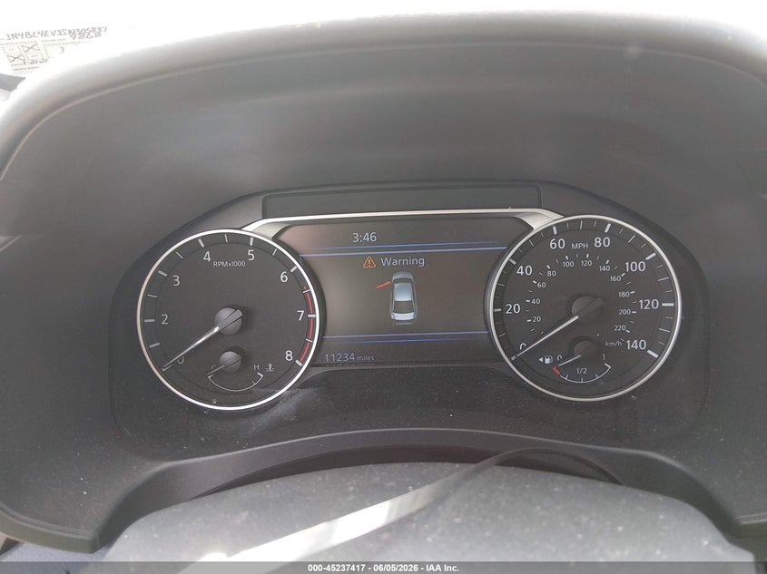 2025 NISSAN ALTIMA 2.5L I-4 DI, DOHC, V(VIN: 1N4BL4EV1SN305837