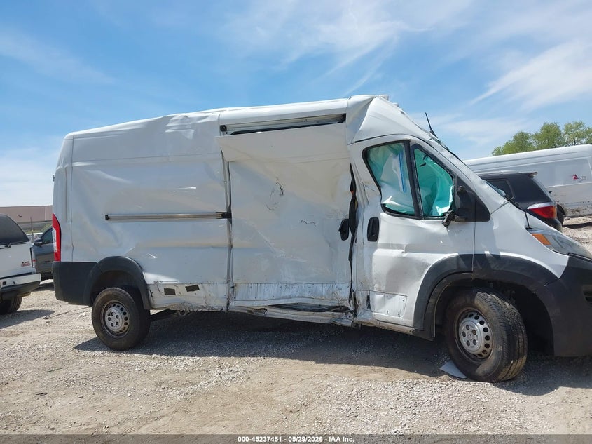 2024 Ram Promaster 2500 Tradesman High Roof 159 Wb W/Pass Seat VIN: 3C6LRVDG2RE122507 Lot: 45237451