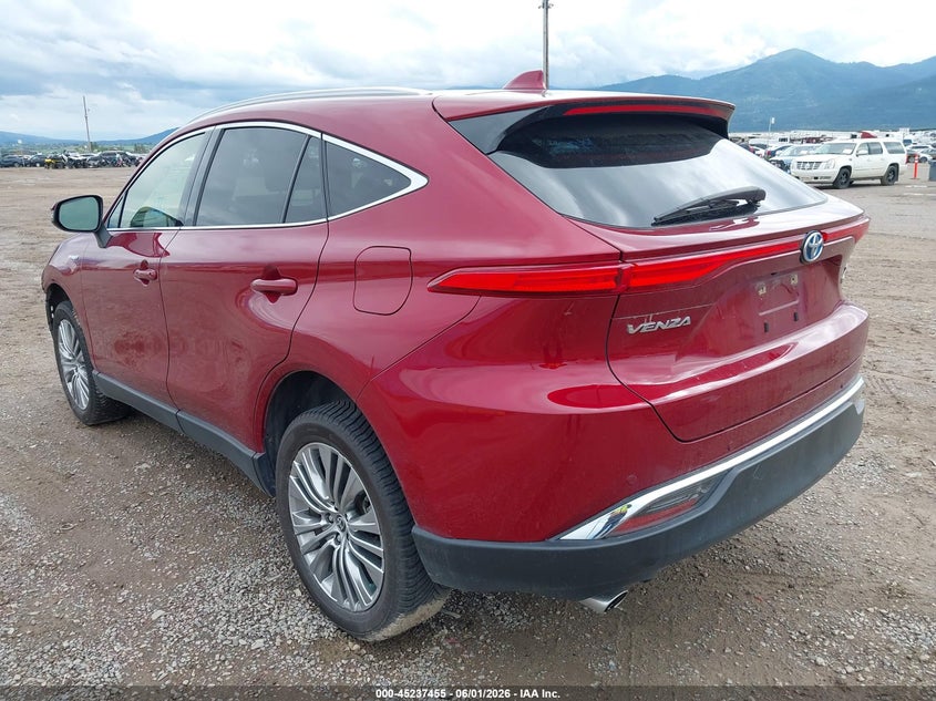 Vin: jteaaaahxmj067647, lot: 45735245, toyota venza xle 20213
