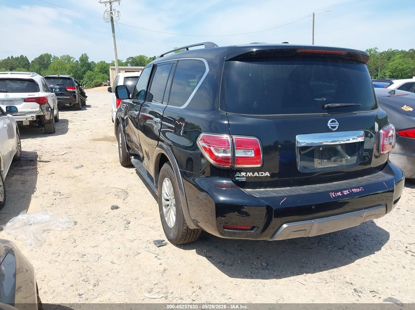 Vin: jn8ay2nc3lx516025, lot: 45735321, nissan armada sv 4wd 20203