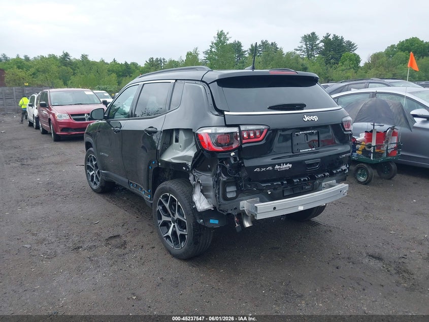 Vin: 3c4njdcn4st585379, lot: 45735338, jeep compass limited 4x4 20253