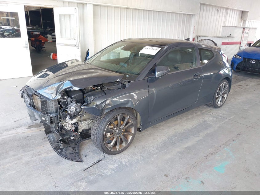 Vin: kmhtg6af6ku007394, lot: 45735446, hyundai veloster 2.0 premium 20192