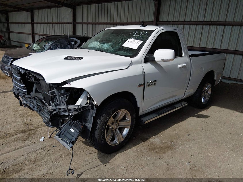 Vin: 3c6jr7ct1fg560193, lot: 45735525, ram 1500 sport 20152