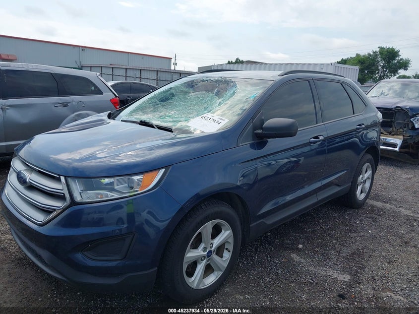 Vin: 2fmpk4g9xhbb46397, lot: 45735725, ford edge se 20172
