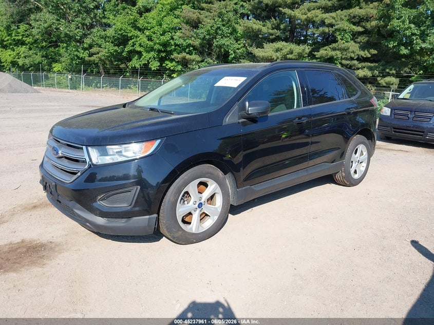 Vin: 2fmpk4g96jbb49626, lot: 45735752, ford edge se 20182
