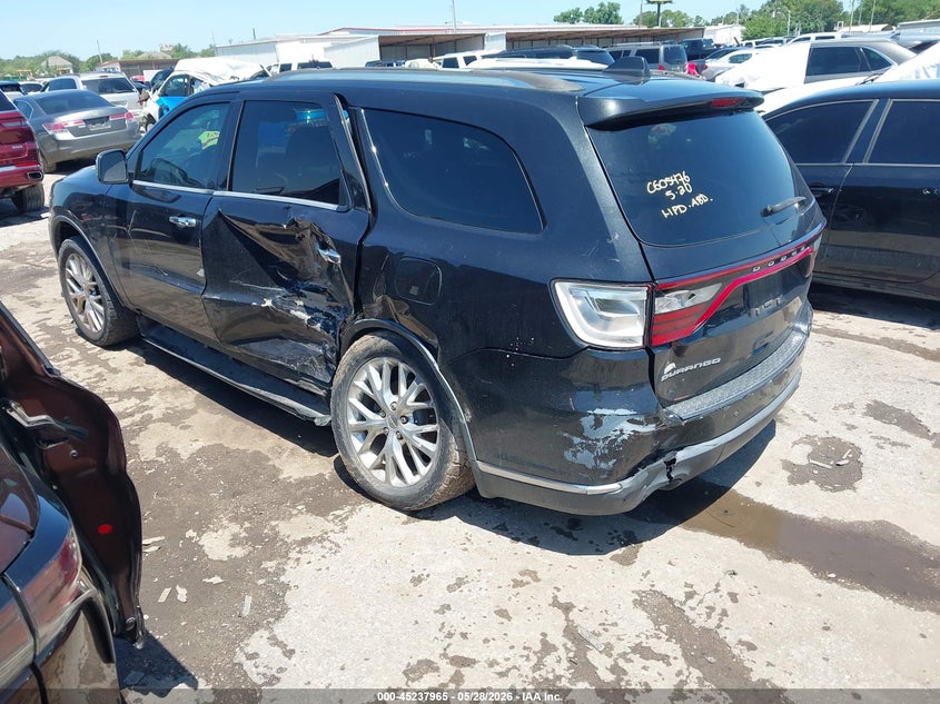 Vin: 1c4rdhag7gc315215, lot: 45735756, dodge durango sxt 20163