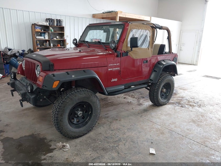 1998 JEEP WRANGLER SPORT UTILITY VEHICLE 2.5L I-4 120HP