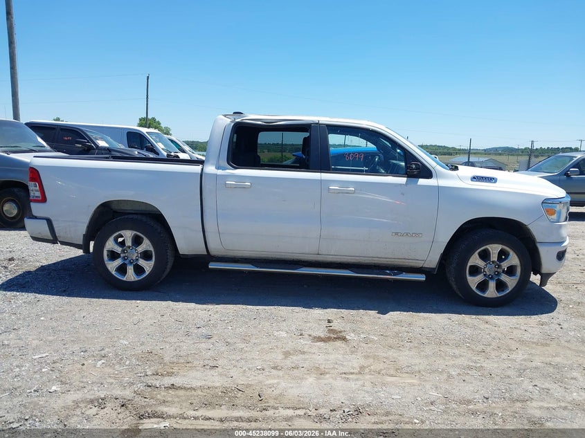 2021 Ram 1500 Big Horn VIN: 1C6SRFFTXMN545870 Lot: 45238099