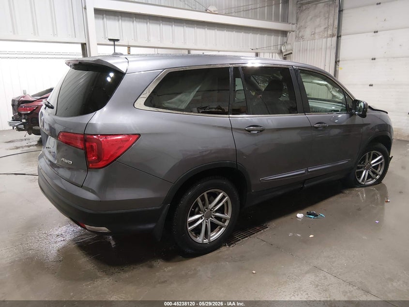 Vin: 5fnyf6h87hb070980, lot: 45735911, honda pilot ex-l 20174