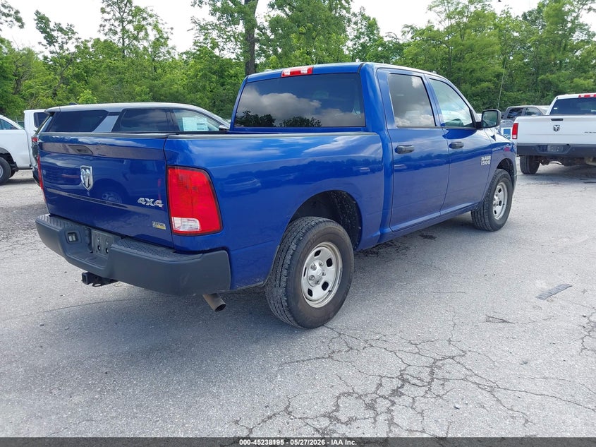 Vin: 1c6rr7kg7hs557477, lot: 45735986, ram 1500 tradesman  4x4 5'7 box 20174