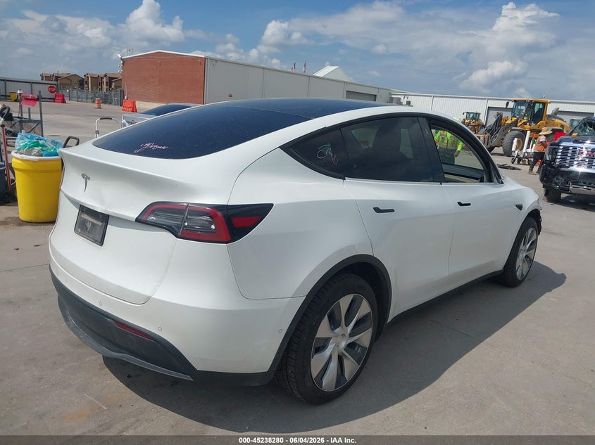 Vin: 7saygdee4nf316023, lot: 45736071, tesla model y long range dual motor all-wheel drive 20224