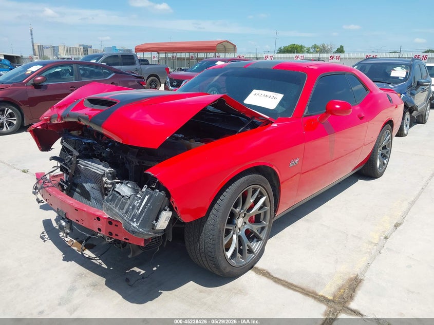 Vin: 2c3cdzdj5fh720220, lot: 45736217, dodge challenger srt 392 20152