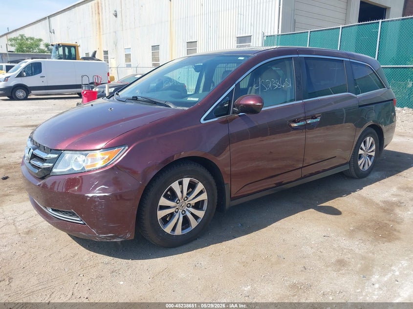 Vin: 5fnrl5h60fb016715, lot: 45736442, honda odyssey ex-l 20152