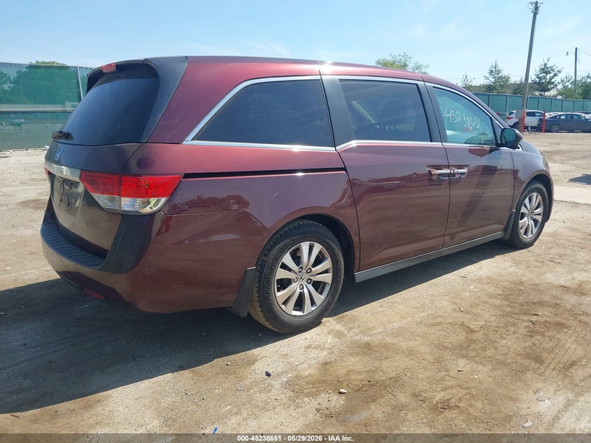 Vin: 5fnrl5h60fb016715, lot: 45736442, honda odyssey ex-l 20154