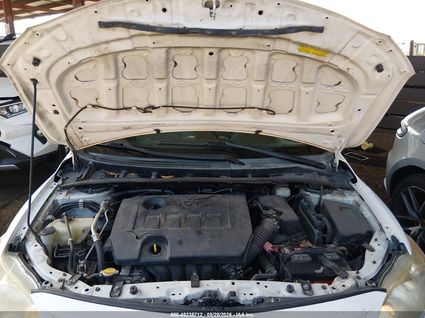 2012 Toyota Corolla 1.8 Le white Lot 111045238712 Vin 2T1BU4EE7CC831854