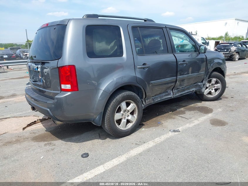 Vin: 5fnyf3h66bb034735, lot: 45736519, honda pilot ex-l 20114