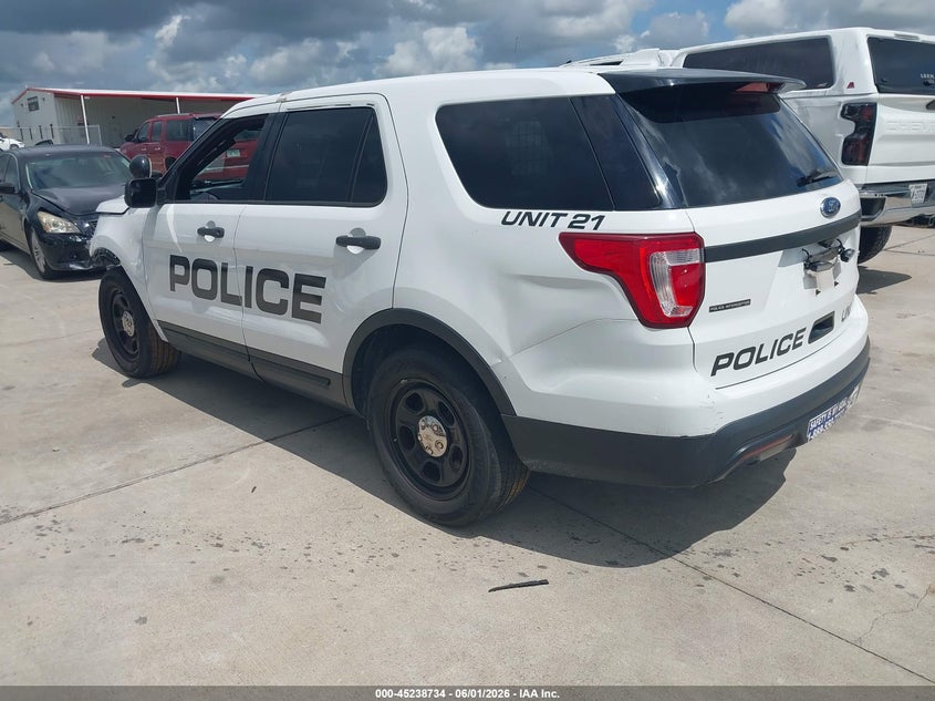 Vin: 1fm5k8arxhge39961, lot: 45736525, ford utility police interceptor 20173