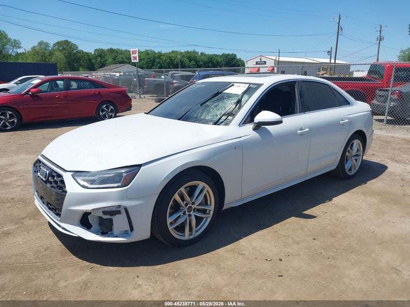 Vin: waudnaf47la050621, lot: 45736562, audi a4 premium 45 tfsi quattro s tronic 20202