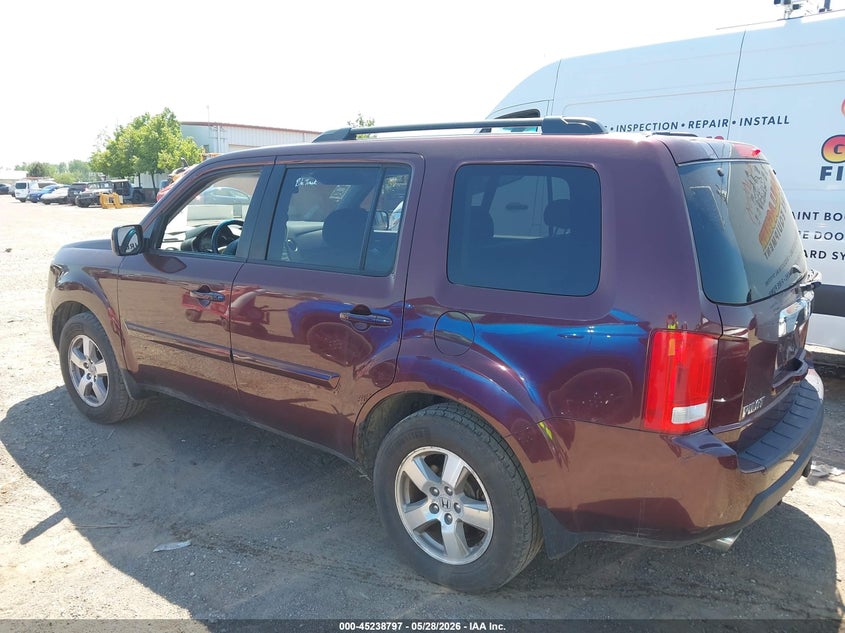 2011 Honda Pilot 3.5 Ex-L Purple Lot 111045238797 Vin 5FNYF4H54BB027862