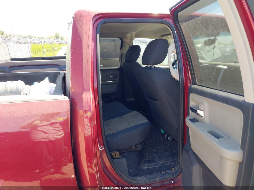 2012 Ram 1500 5.7 Ram Slt red Lot 111045238801 Vin 1C6RD7GT1CS214130