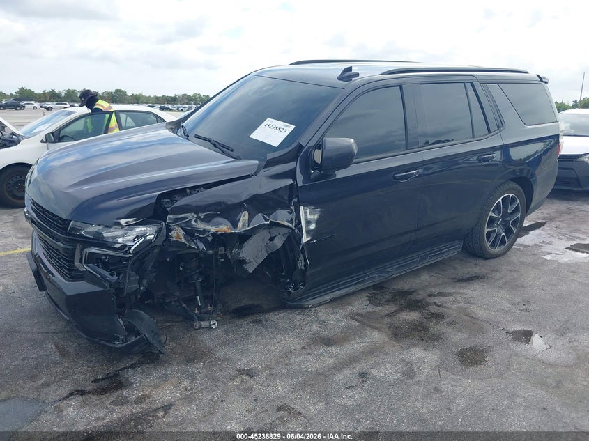 Vin: 1gnskrkd5pr107968, lot: 45736620, chevrolet tahoe 4wd rst 20232