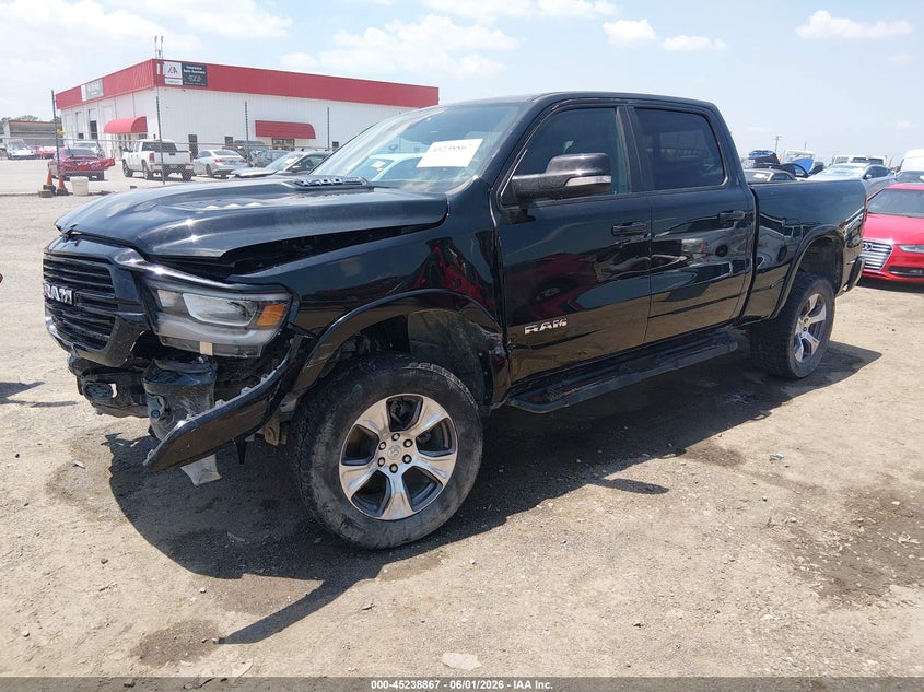 Vin: 1c6rrert5mn541830, lot: 45736658, ram 1500 laramie  4x2 6'4 box 20212