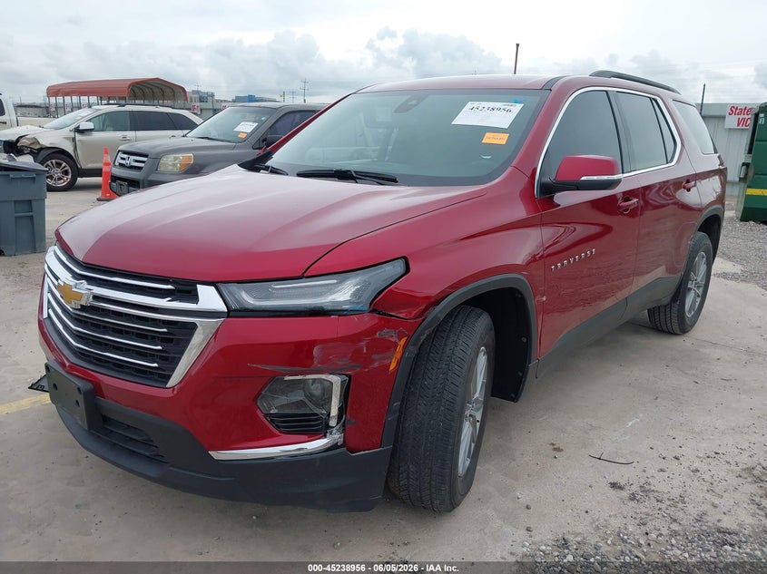 Vin: 1gnergkw1pj260229, lot: 45736747, chevrolet traverse fwd lt cloth 20232