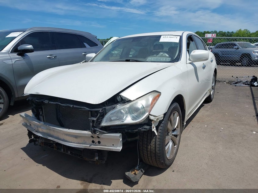 Vin: jn1by1ar5cm394082, lot: 45736765, infiniti m37x 20122