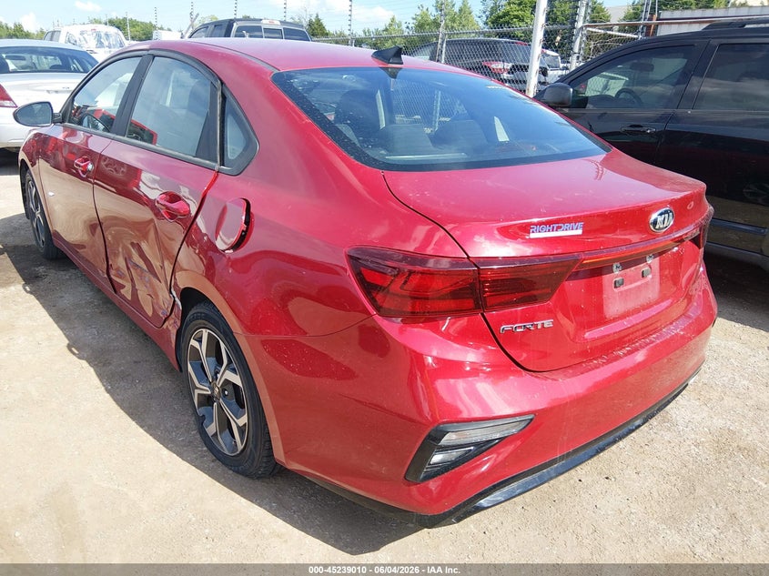 Vin: 3kpf24ad5le152140, lot: 45736801, kia forte lxs 20203